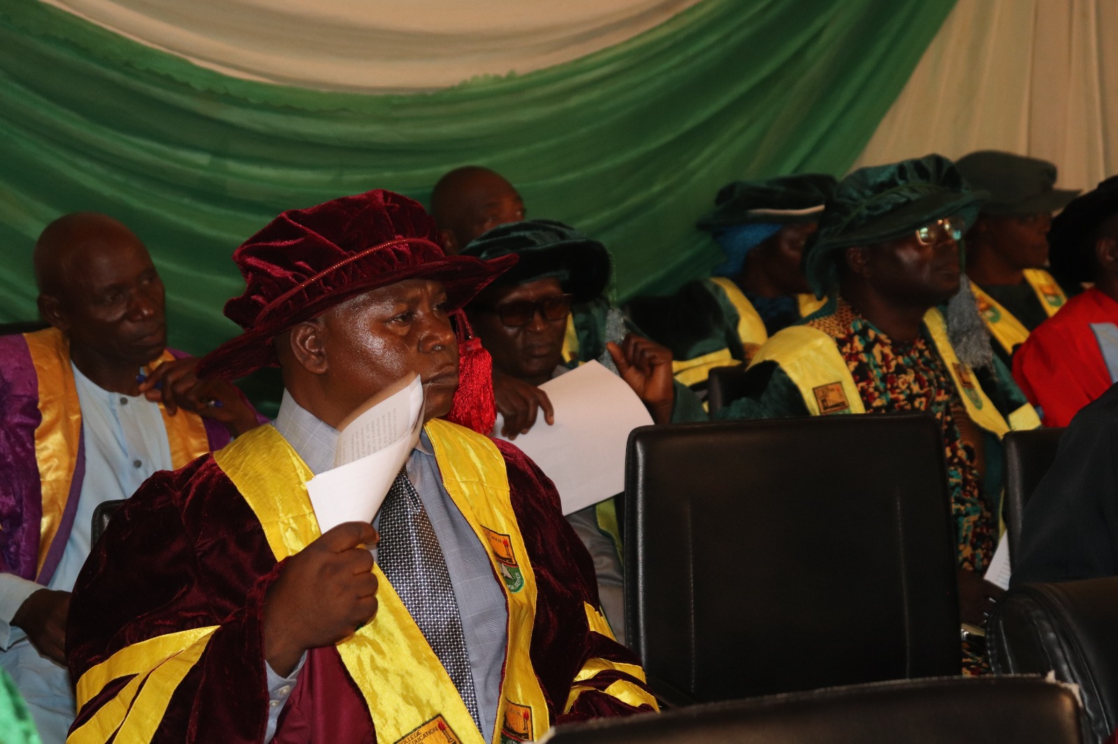 Chief Librarian of the College, Mr. Alexander Daze and another section of Deans and Directors